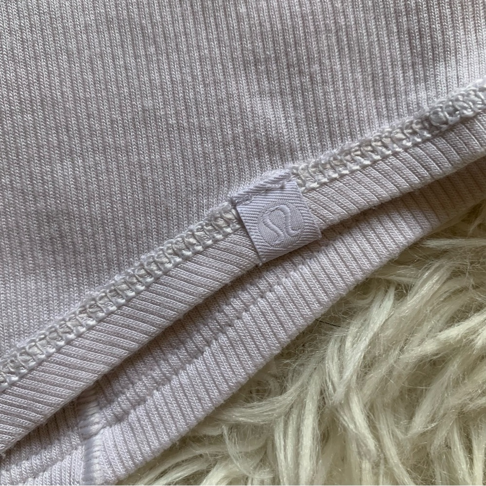 Lululemon White Ribbed Tank Top - Picture 7 of 7